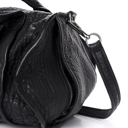 Alexander Wang Pebbled Lambskin Inside Out Rocco Black Clear Resin Hardware 10 of 10