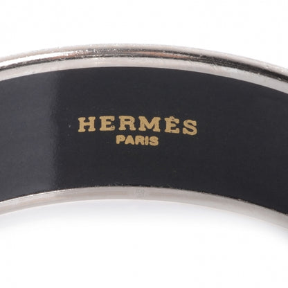 Hermes Enamel Printed Tenues Et Couvertures Wide Bracelet 70 Pink 4 of 5