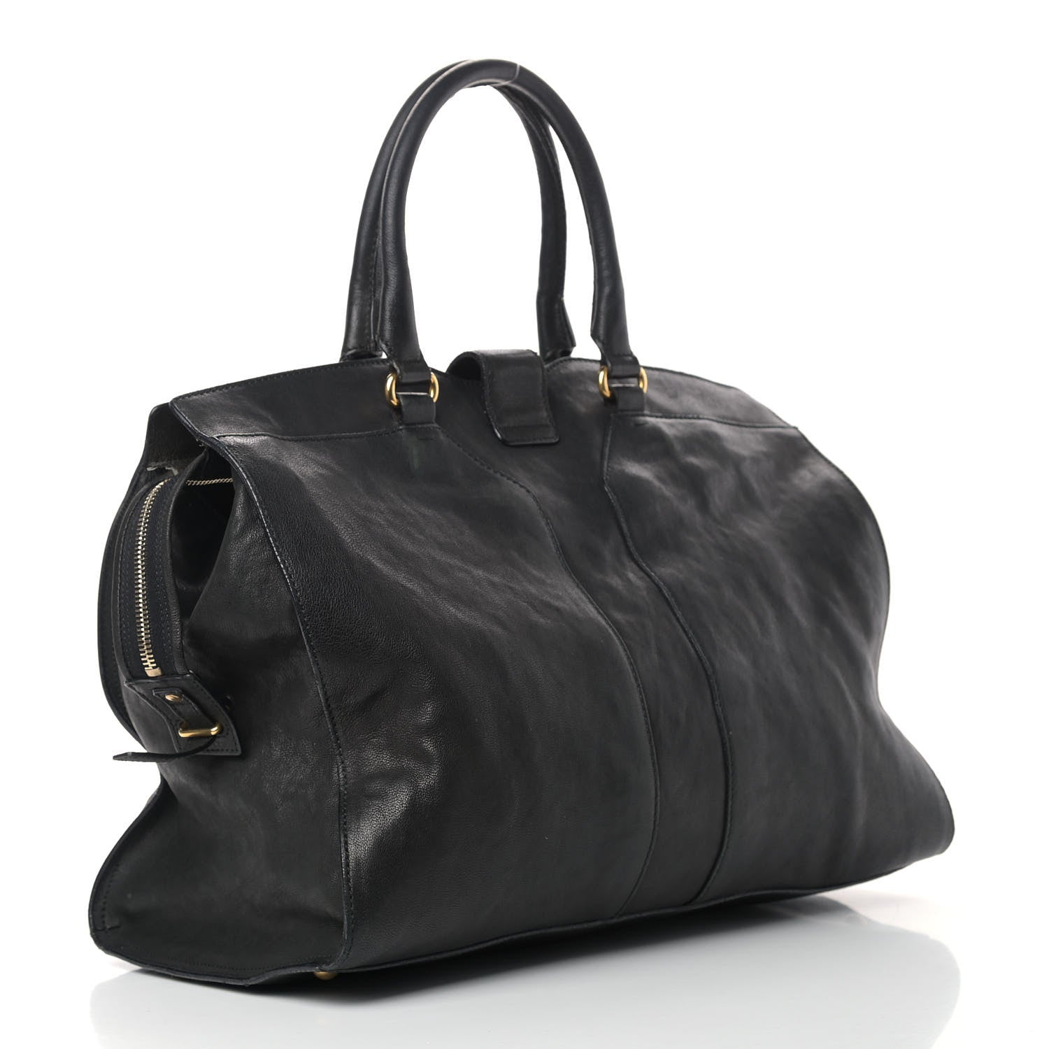 Saint Laurent Sheepskin Large Cabas ChYc Black 3 of 19