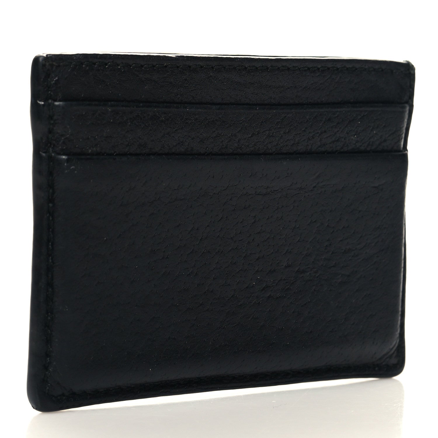 Gucci Pebbled Calfskin Animalier Card Holder Black 3 of 9
