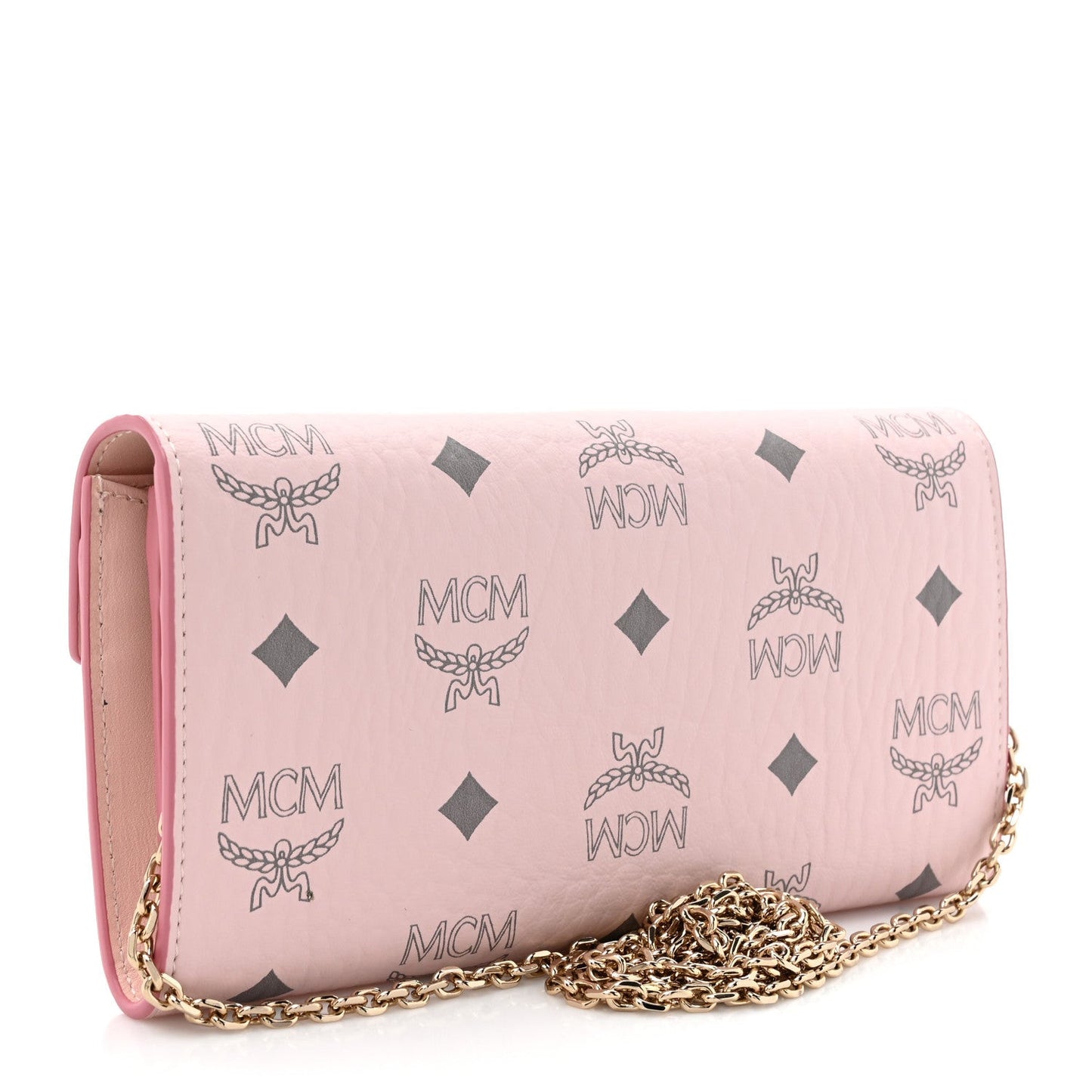 Visetos Large Patricia Wallet On Chain Soft Pink