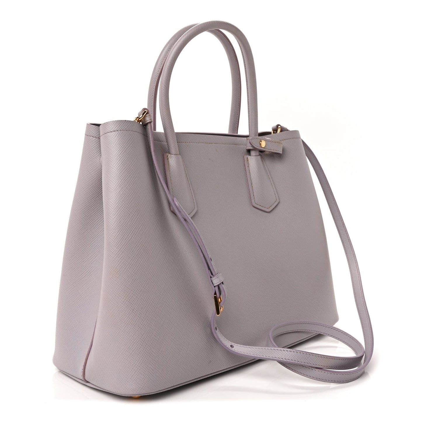 Saffiano Cuir Small Double Bag Glicine