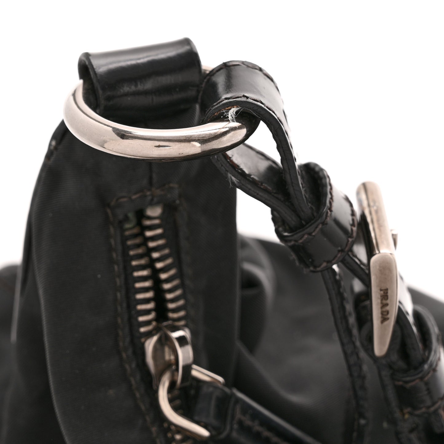 Nylon Vela Grommet Tote Black