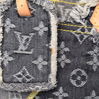 Louis Vuitton Denim Patchwork Bowly Black 12 of 13