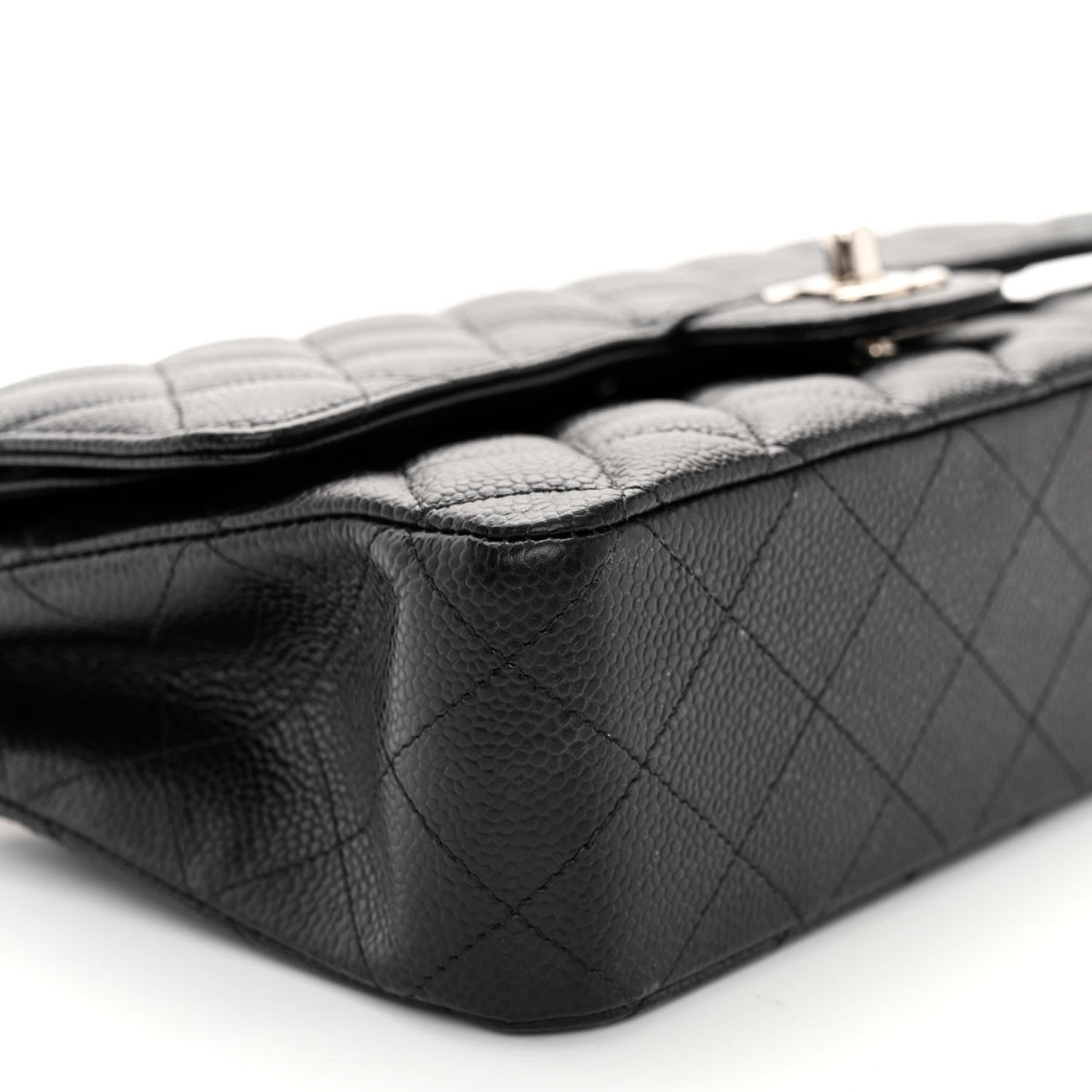 Chanel Caviar Quilted Medium Double Flap Black 9 of 10