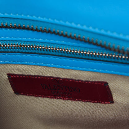 Valentino Garavani Vitello Rockstud Double Handle Tote Parrot 6 of 7