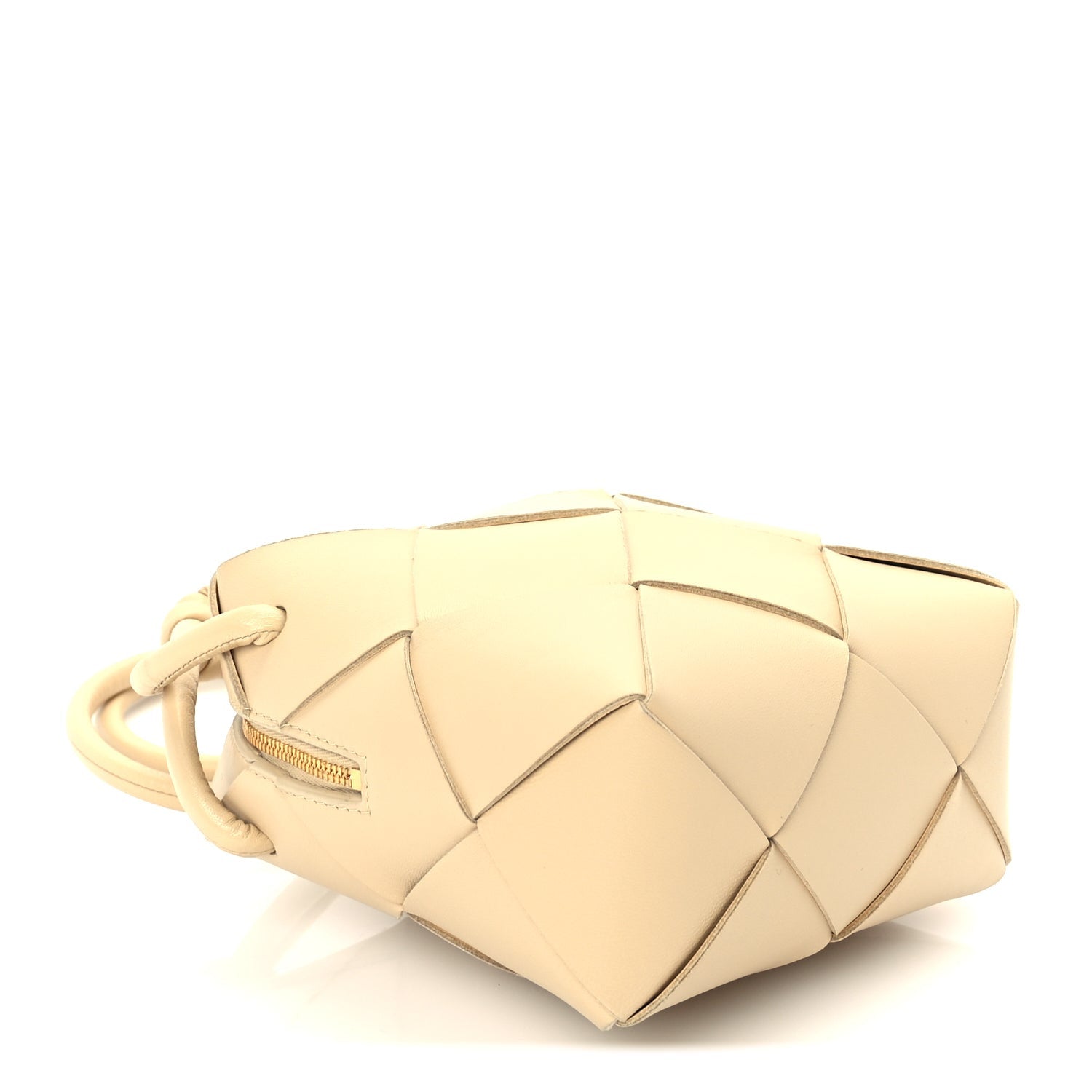 Bottega Veneta Lambskin Maxi Intrecciato Mini Cassette Camera Bag  Porridge 3 of 8
