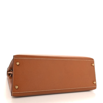 Hermes Courchevel Kelly Sellier 35 Gold 4 of 16
