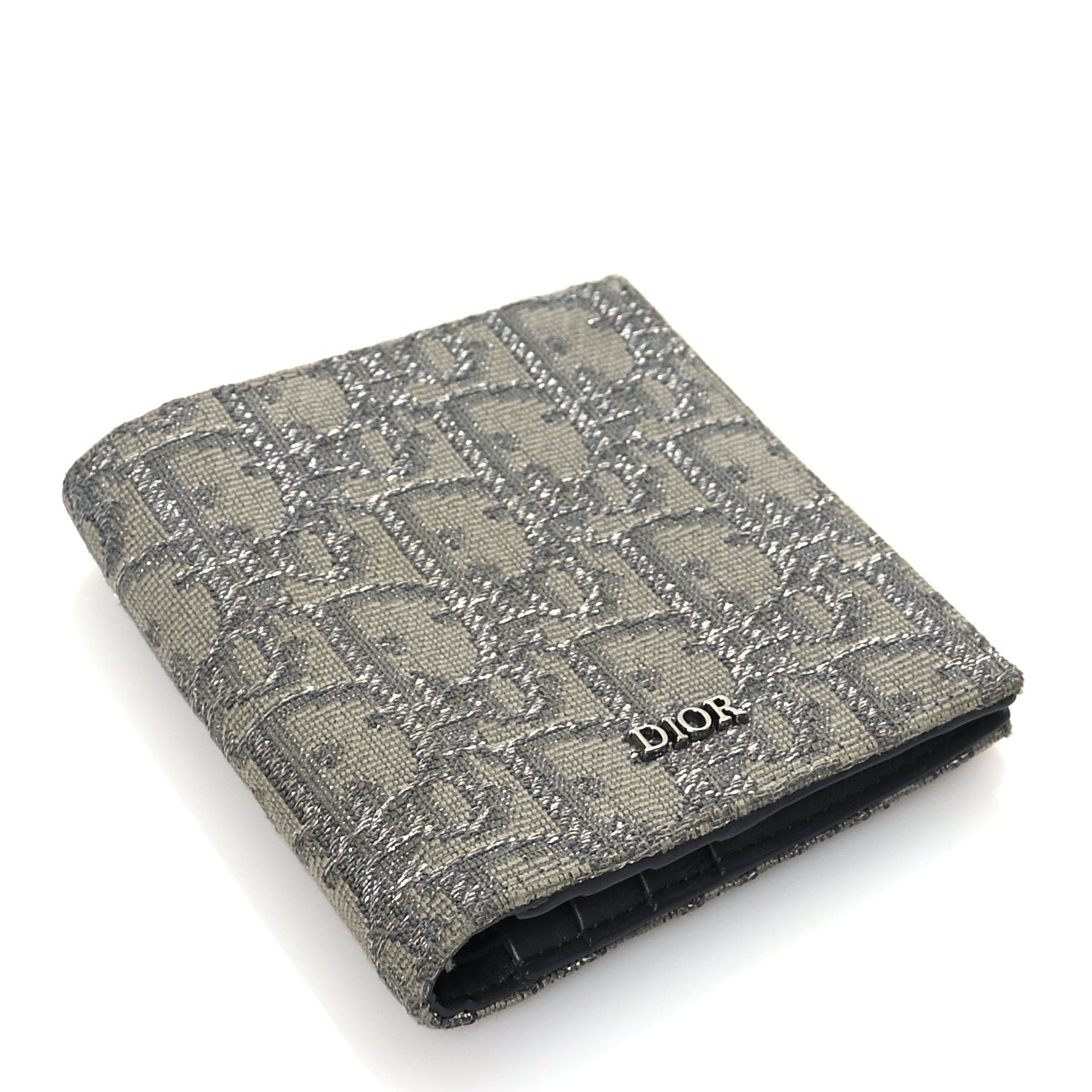 Christian Dior Oblique Bi-Fold Card Holder Grey 4 of 7