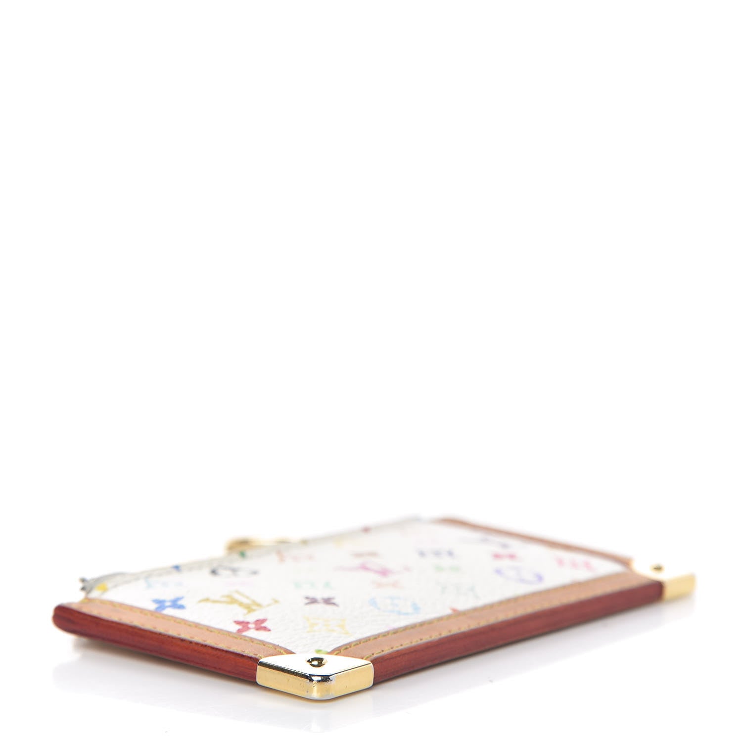 Louis Vuitton Monogram Multicolor Key Pouch White 4 of 7