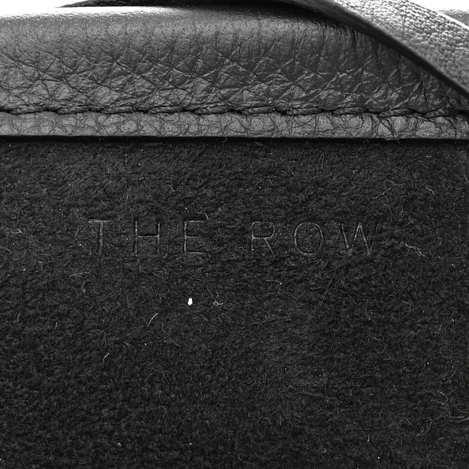 The Row Grained Calfskin Large N/S Park Tote Black 6 of 10