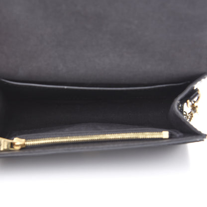 Louis Vuitton Patent Louise PM Chain Clutch Black 4 of 10