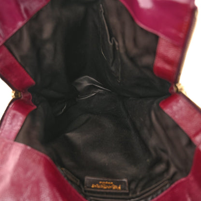 Saint Laurent Patent Tribute Tote Red 5 of 7