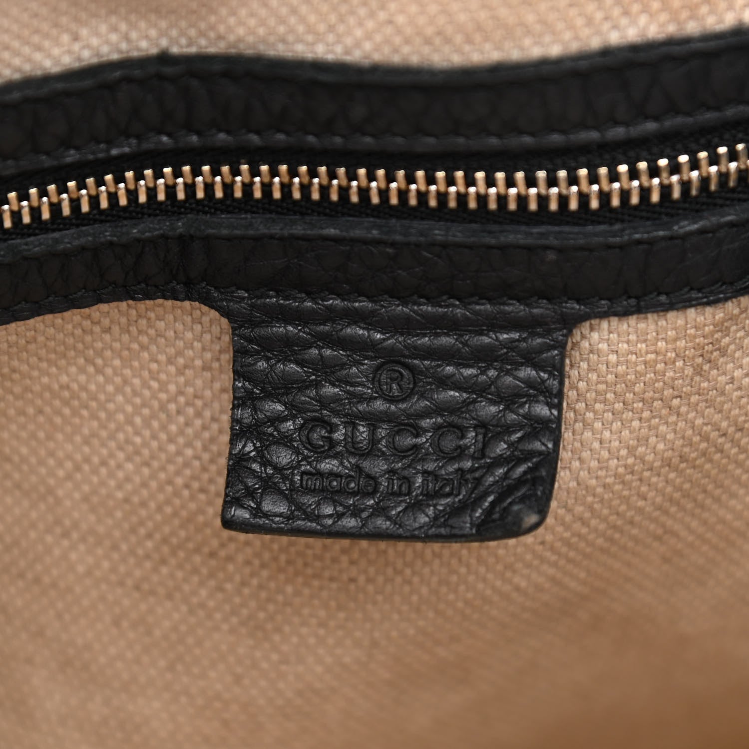 Gucci Pebbled Calfskin Medium Soho Shoulder Bag Black 5 of 16