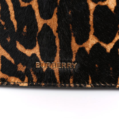 Burberry Calf Hair Leopard Print Small Title Bag with Pocket Black 8 of 10
