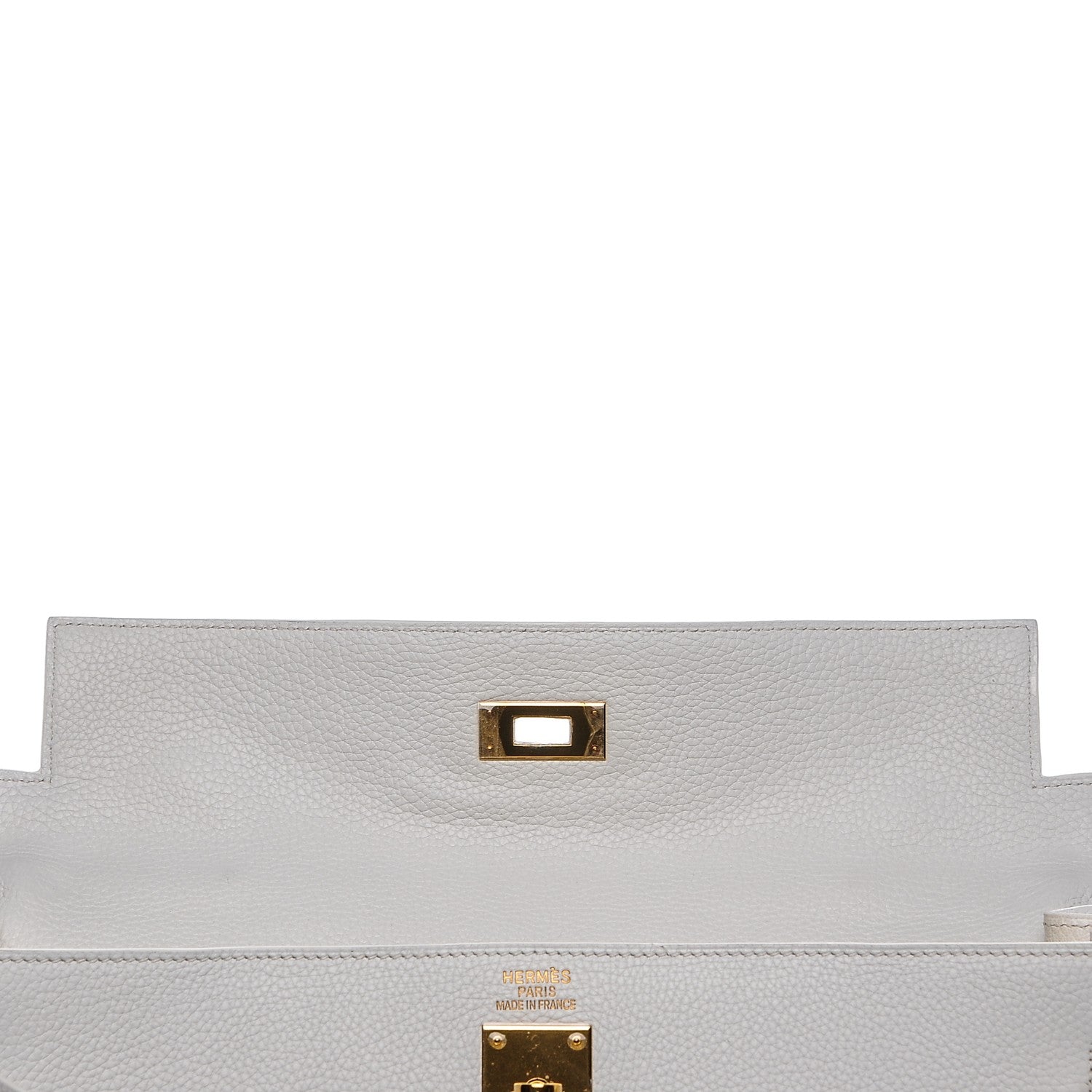 Hermes Taurillon Clemence Kelly Retourne 35 White 17 of 25