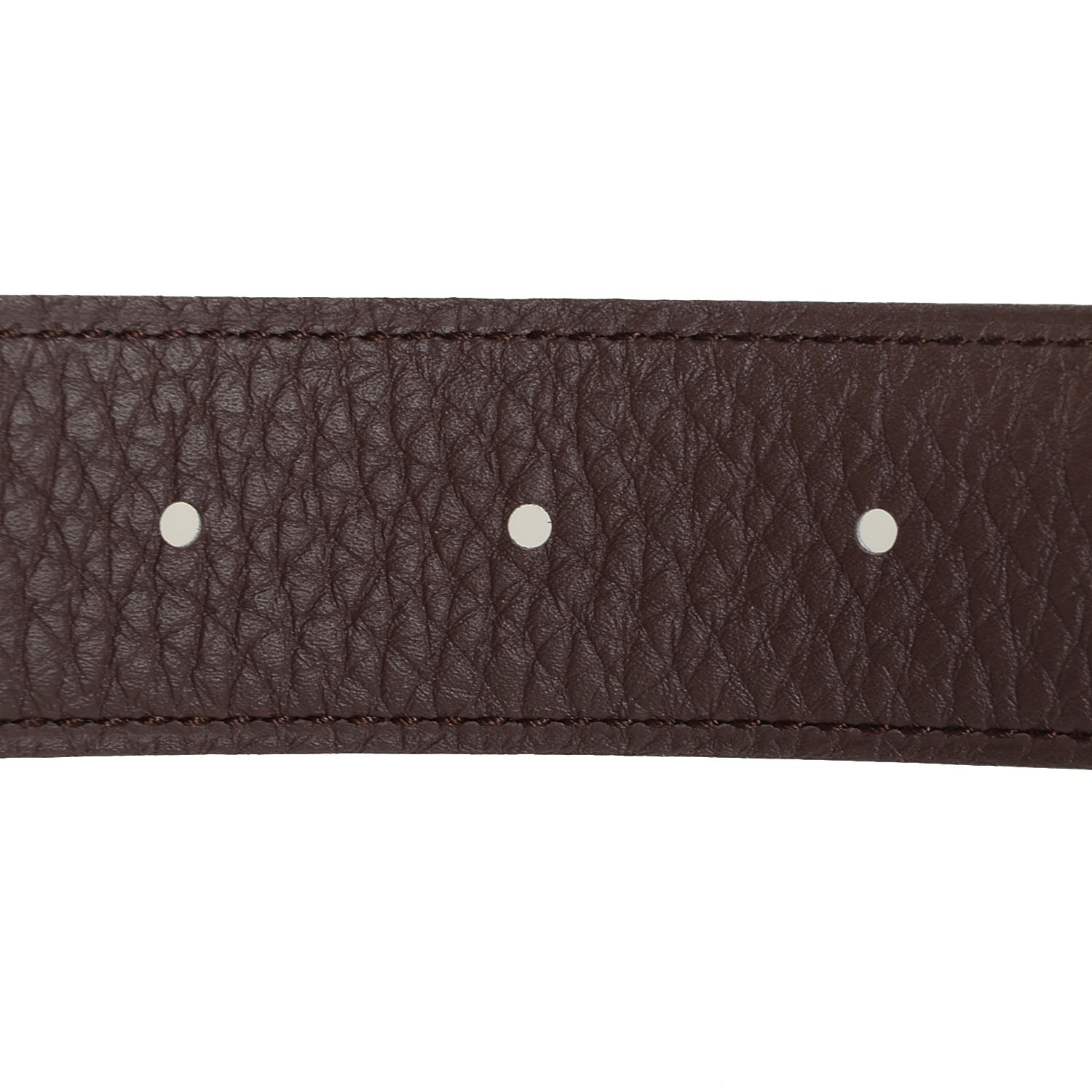 Hermes Box Togo 32mm Constance Brushed H Reversible Belt 90 Black Chocolate 5 of 7