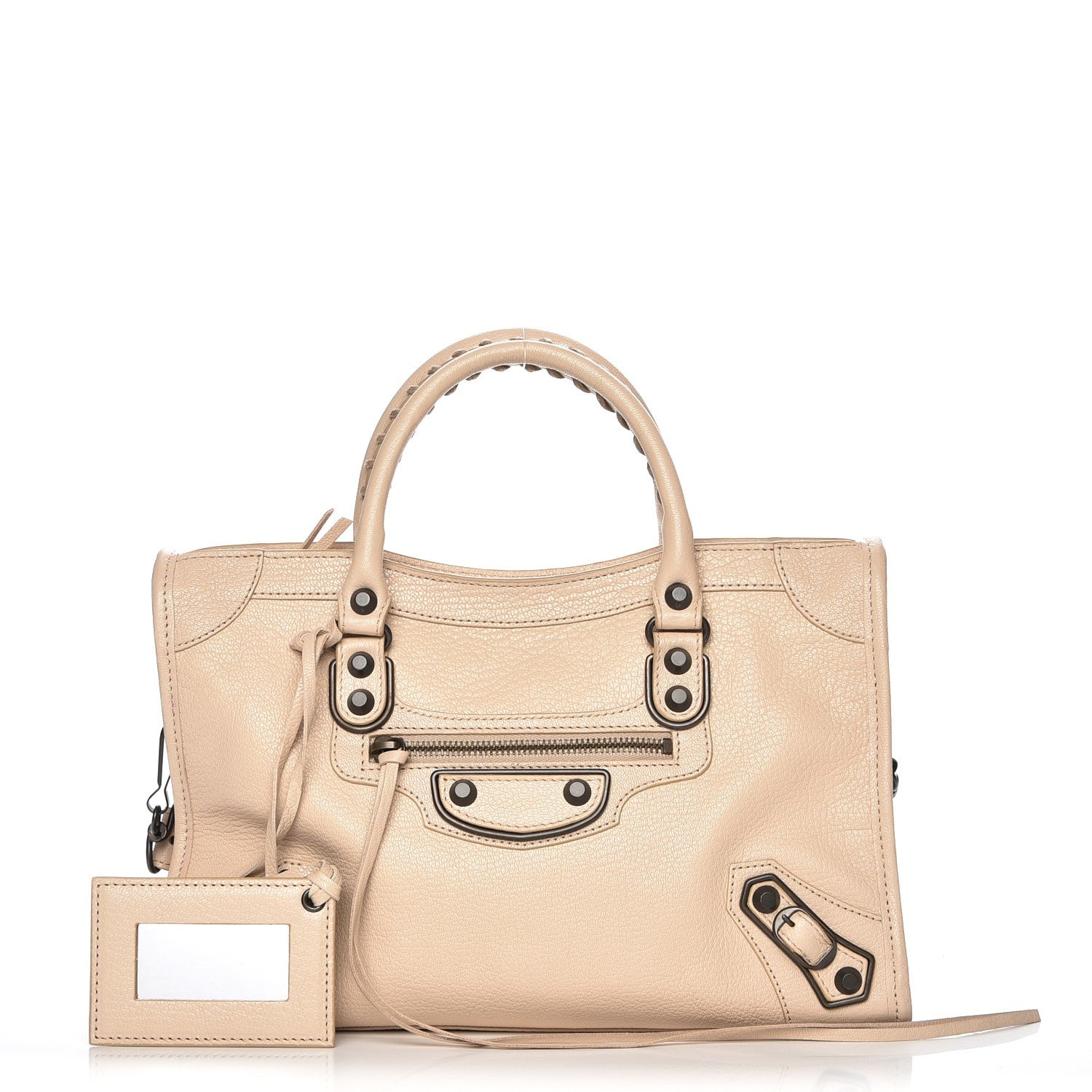 Balenciaga Chevre Classic Hardware Metallic Edge S City Beige Tapioca 1 of 18