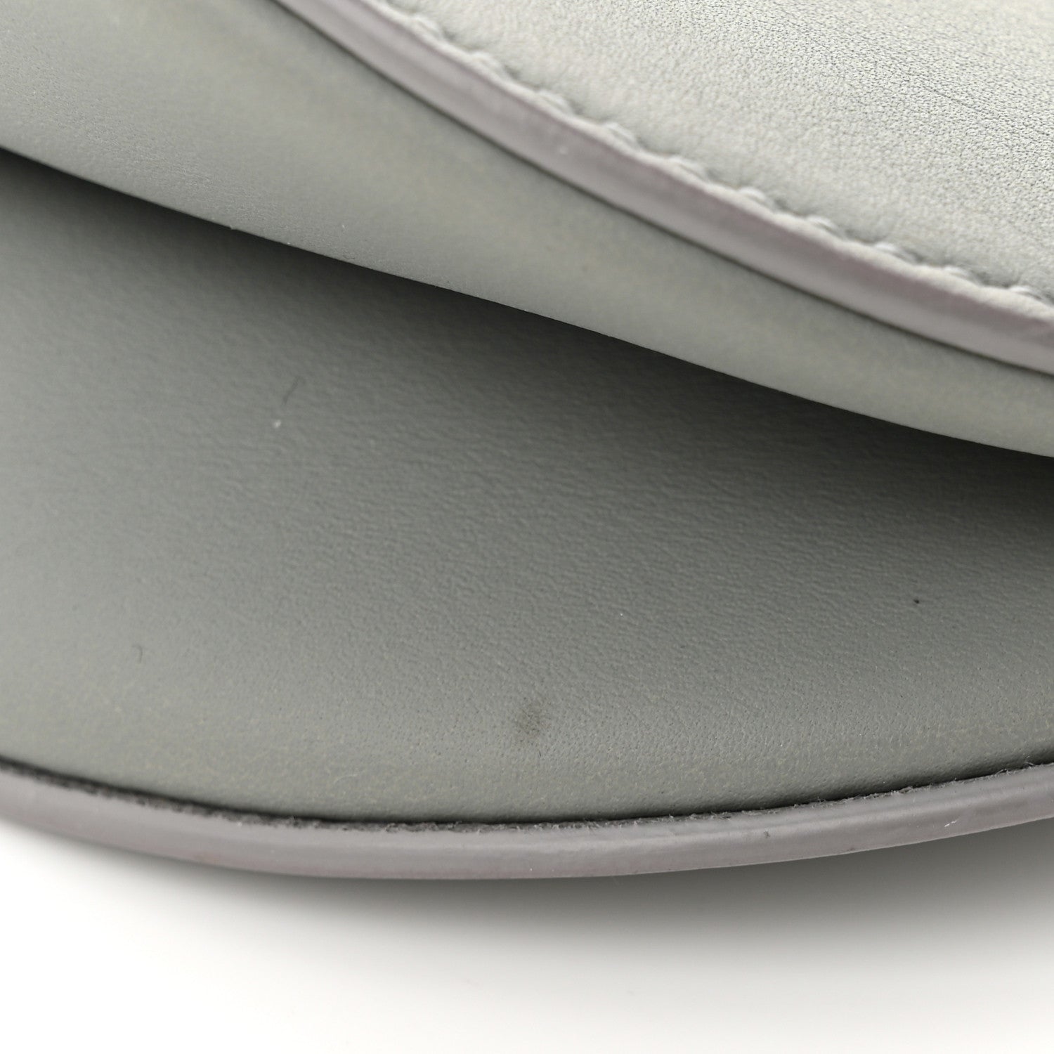 Christian Dior Ultra Matte Calfskin Saddle Bag Grey 11 of 12