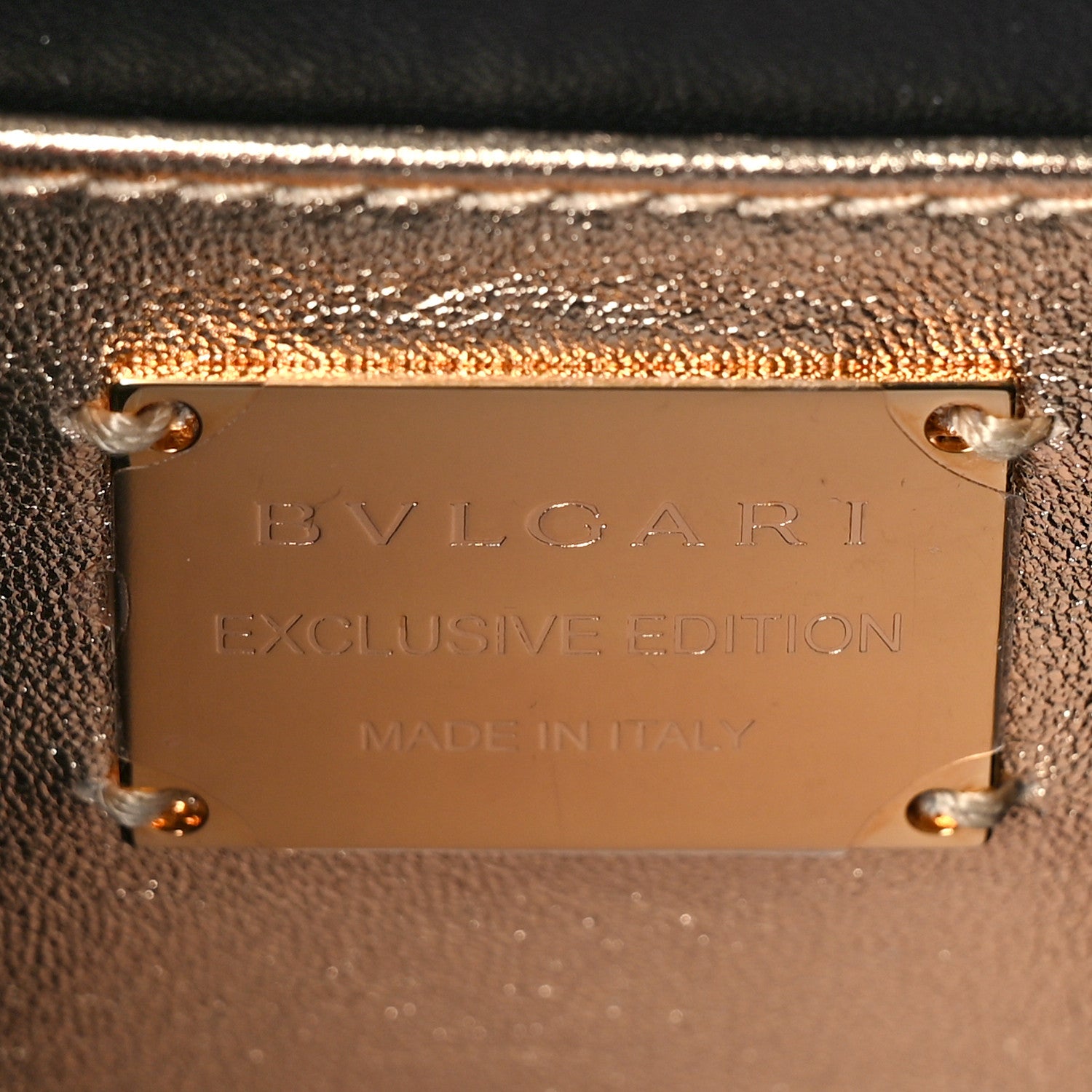 Bulgari Metallic Nappa Serpenti Forever Shoulder Bag Gold 6 of 8