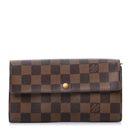 Louis Vuitton Damier Ebene Sarah Wallet 1 of 8