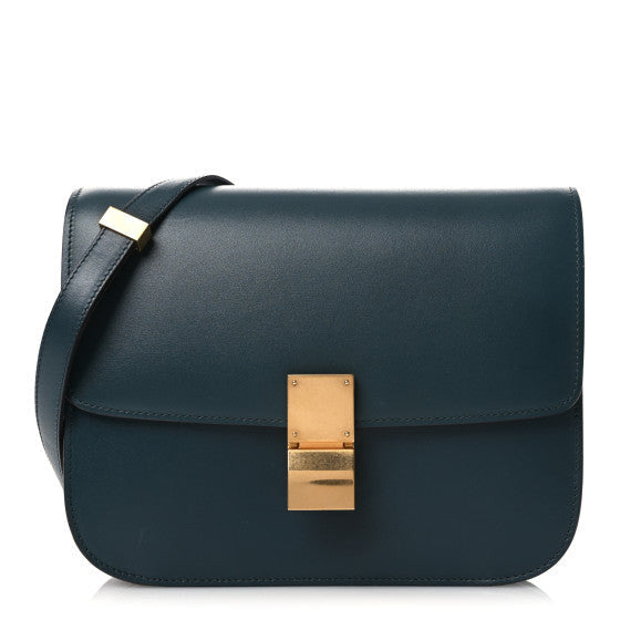 Box Calfskin Medium Classic Box Flap Bag Amazone