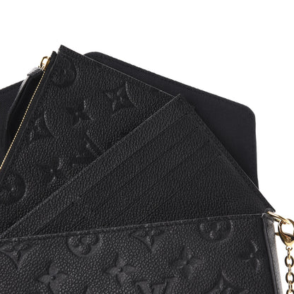Louis Vuitton Empreinte Pochette Felicie Chain Wallet Black 11 of 13