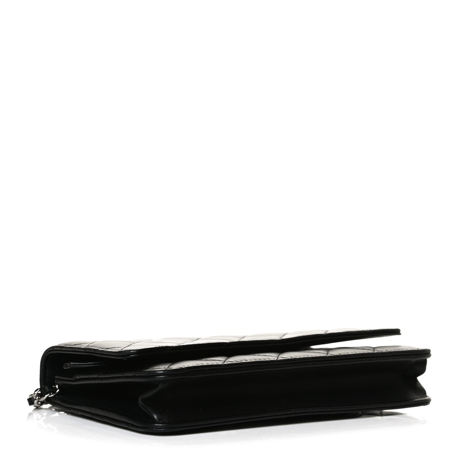 Chanel Lambskin Quilted Wallet On Chain WOC Black 4 of 15