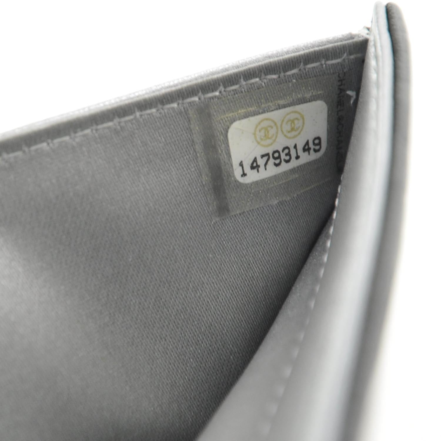 Chanel Leather Camellia Embossed Bi-Fold Wallet Black 9 of 10