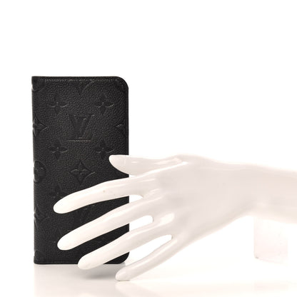 Louis Vuitton Empreinte iPhone XS Max Folio Case Black 2 of 8