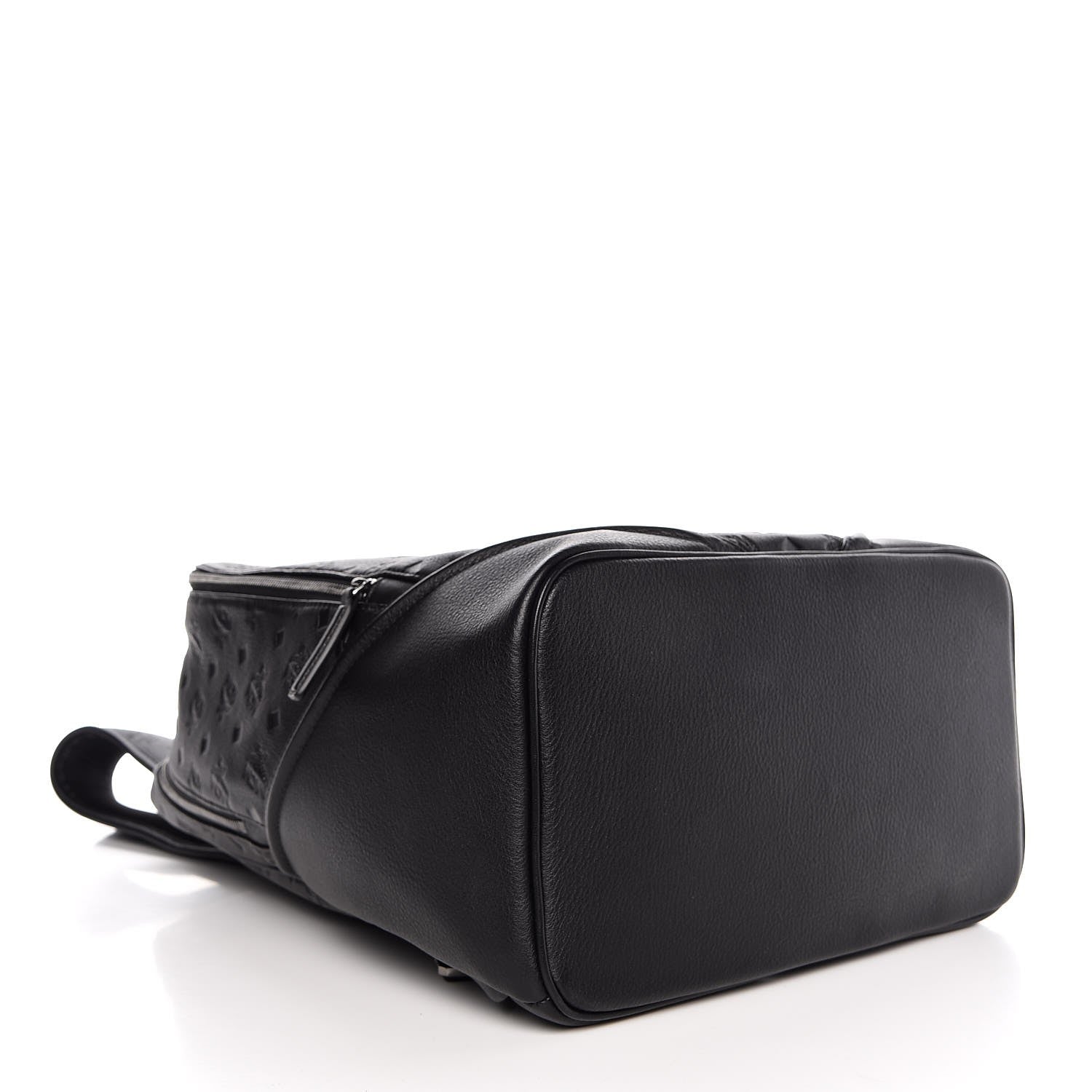 MCM Calfskin Ottomar Monogram Duke Backpack Black 4 of 8