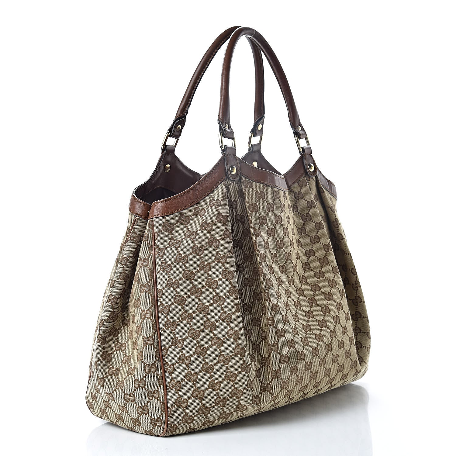 Gucci Monogram Large Sukey Tote Brown 3 of 19