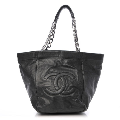 Chanel Distressed Caviar Outdoor Tote Black 1 of 16