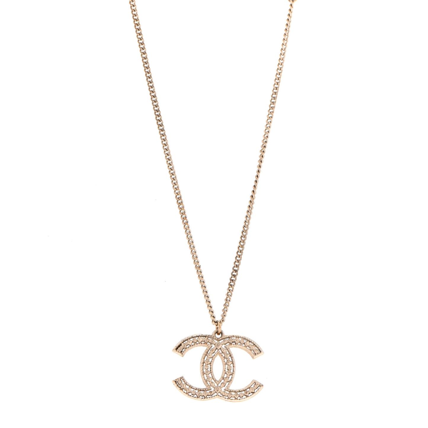 CC Pendant Necklace Gold