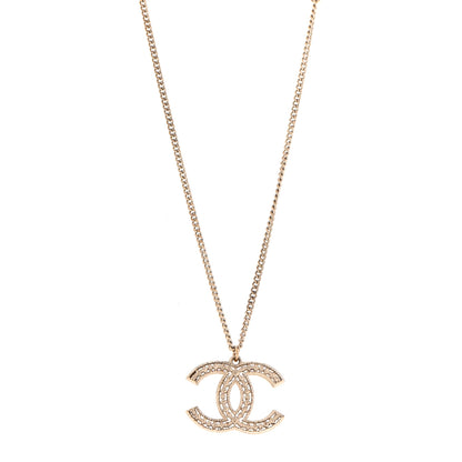 Chanel CC Pendant Necklace Gold 1 of 6