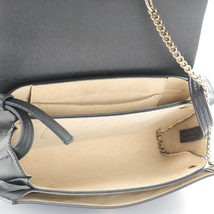 Chloe Suede Calfskin Small Faye Shoulder Bag Black 5 of 7