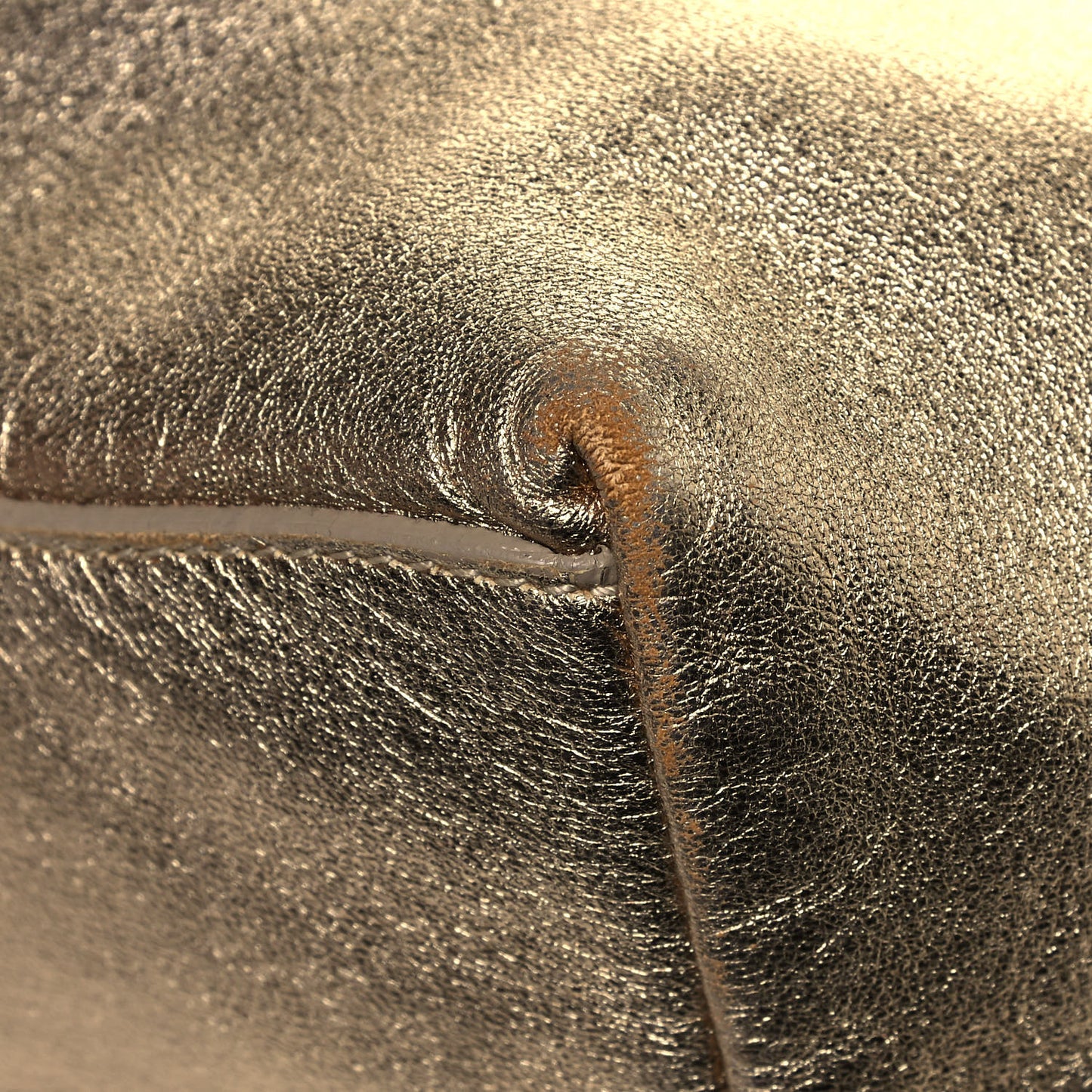 Metallic Nappa Tote Gold