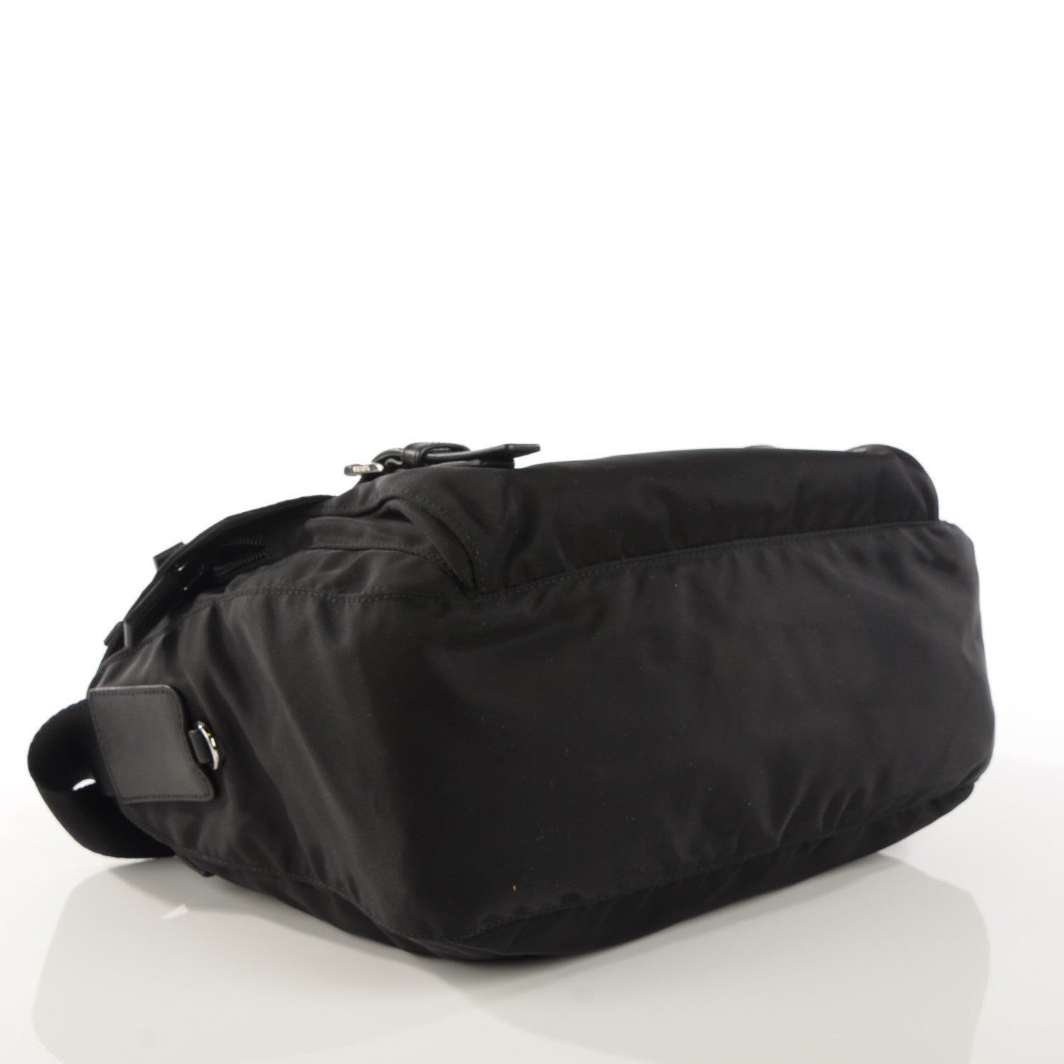 Prada Tessuto Nylon Saffiano Messenger Bag Nero Black 4 of 10