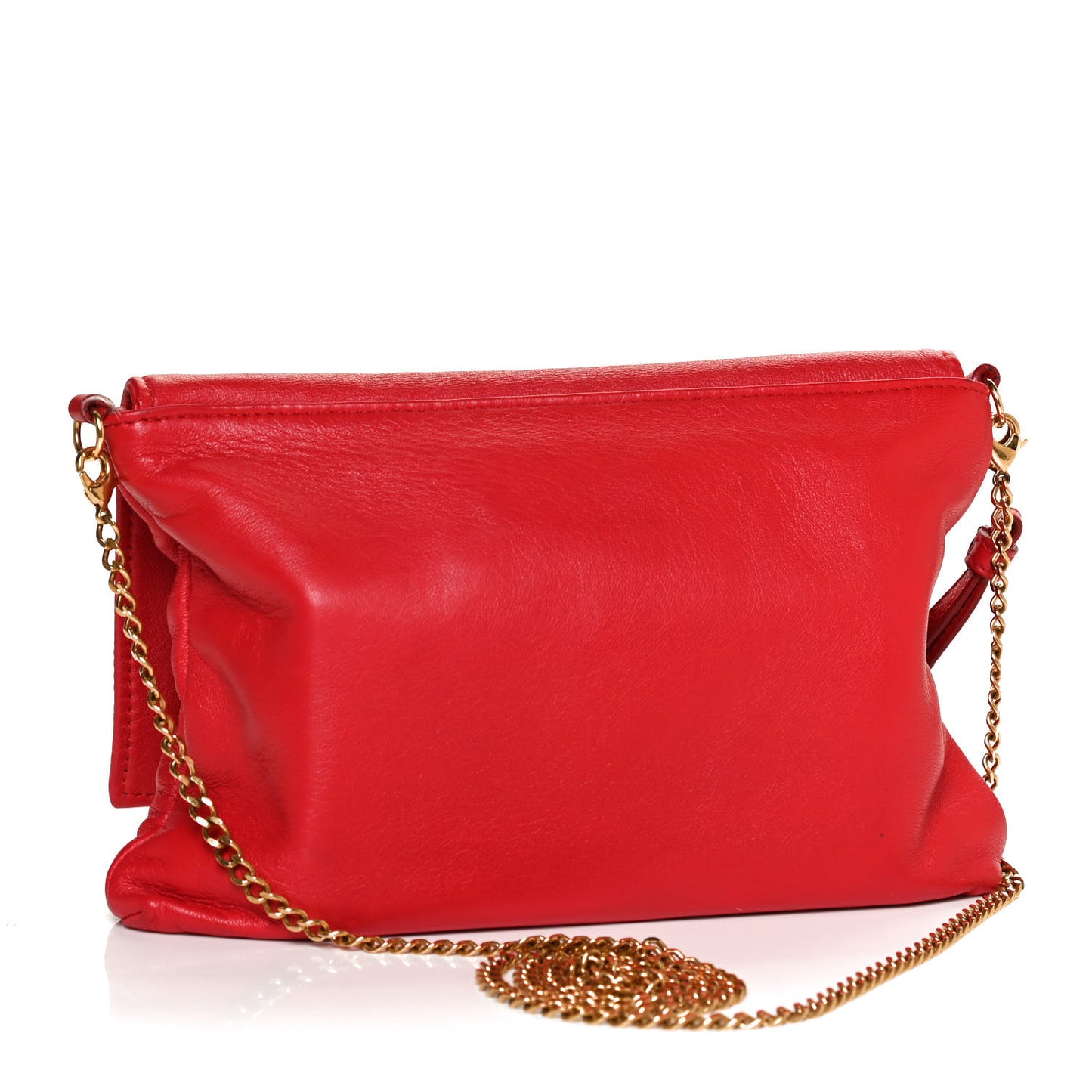 Calfskin Skull Crossbody Bag Red