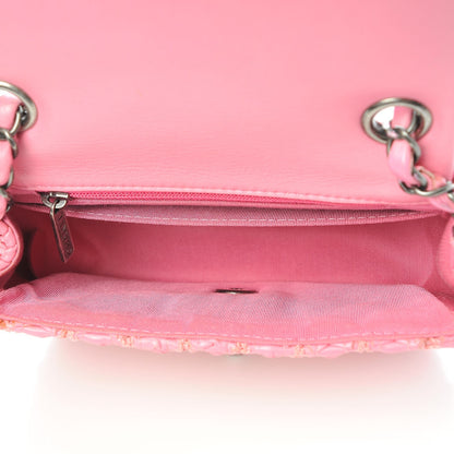 Chanel Lambskin Crochet Embroidered Mini Flap Pink 5 of 7