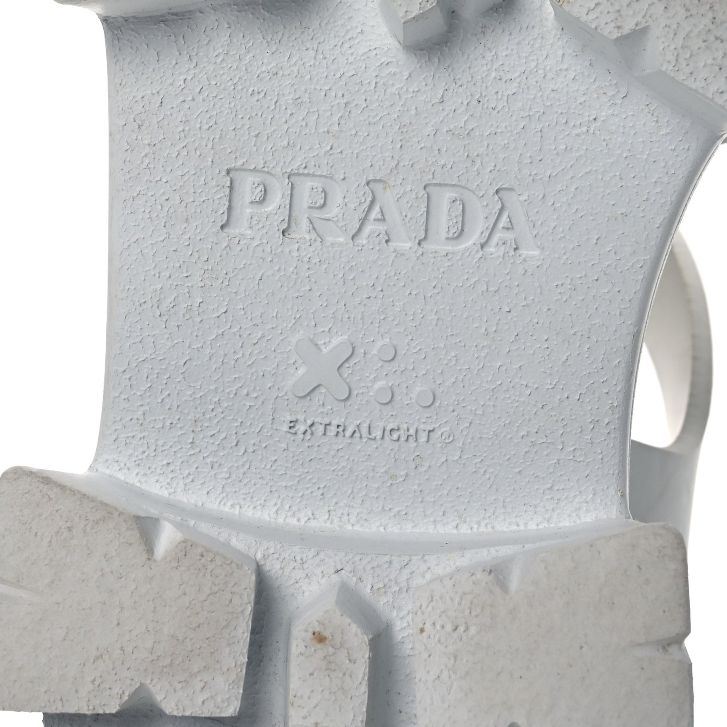 Foam Rubber Metal Triangle Logo Monolith 55mm Cage Sandals 41 White