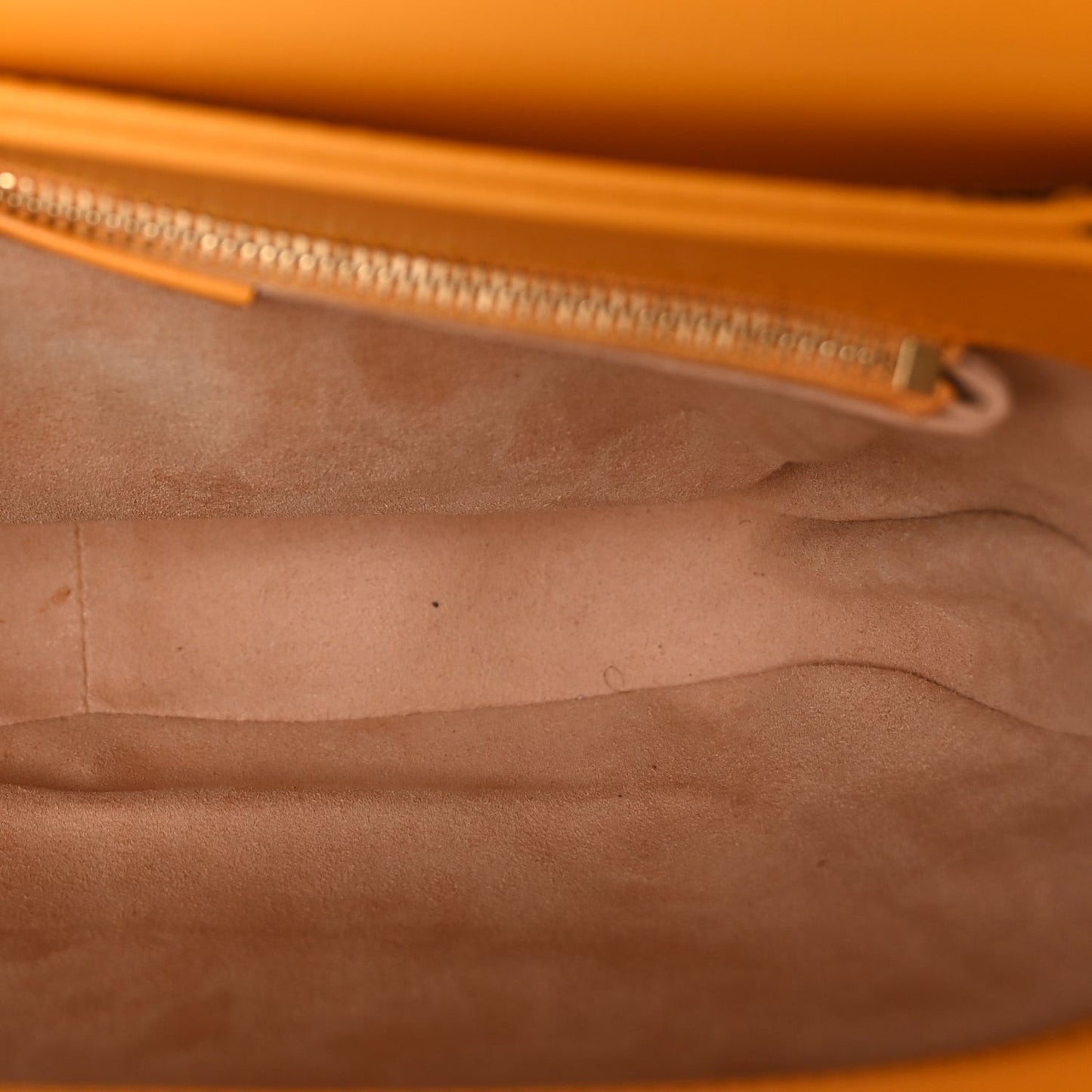 Textured Calfskin Horsebit 1955 Shoulder Bag  Yellow