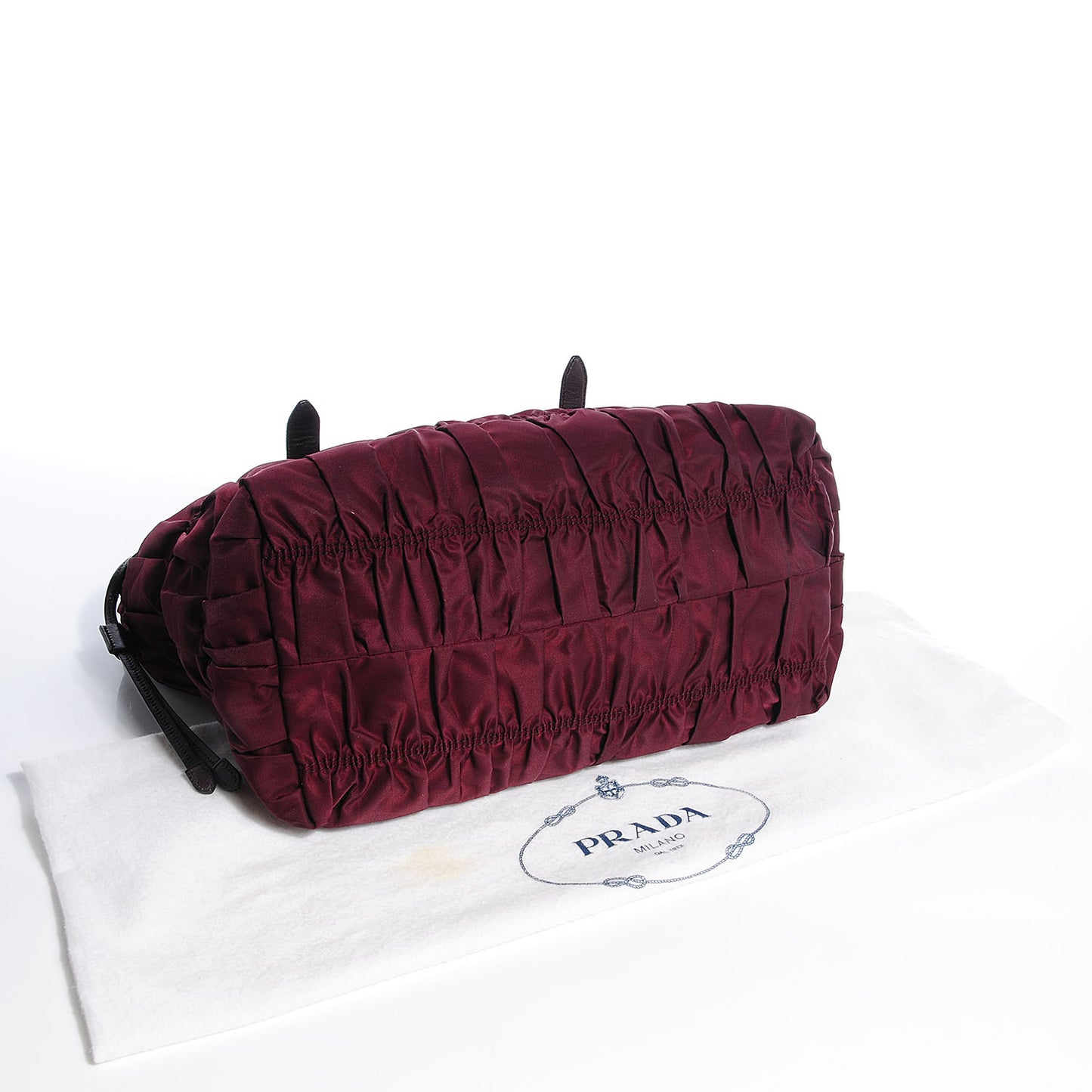 Tessuto Nylon Gaufre Tote Bordeaux
