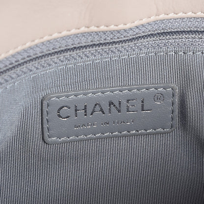 Chanel Calfskin Coco Pleats Messenger Flap Beige 6 of 11