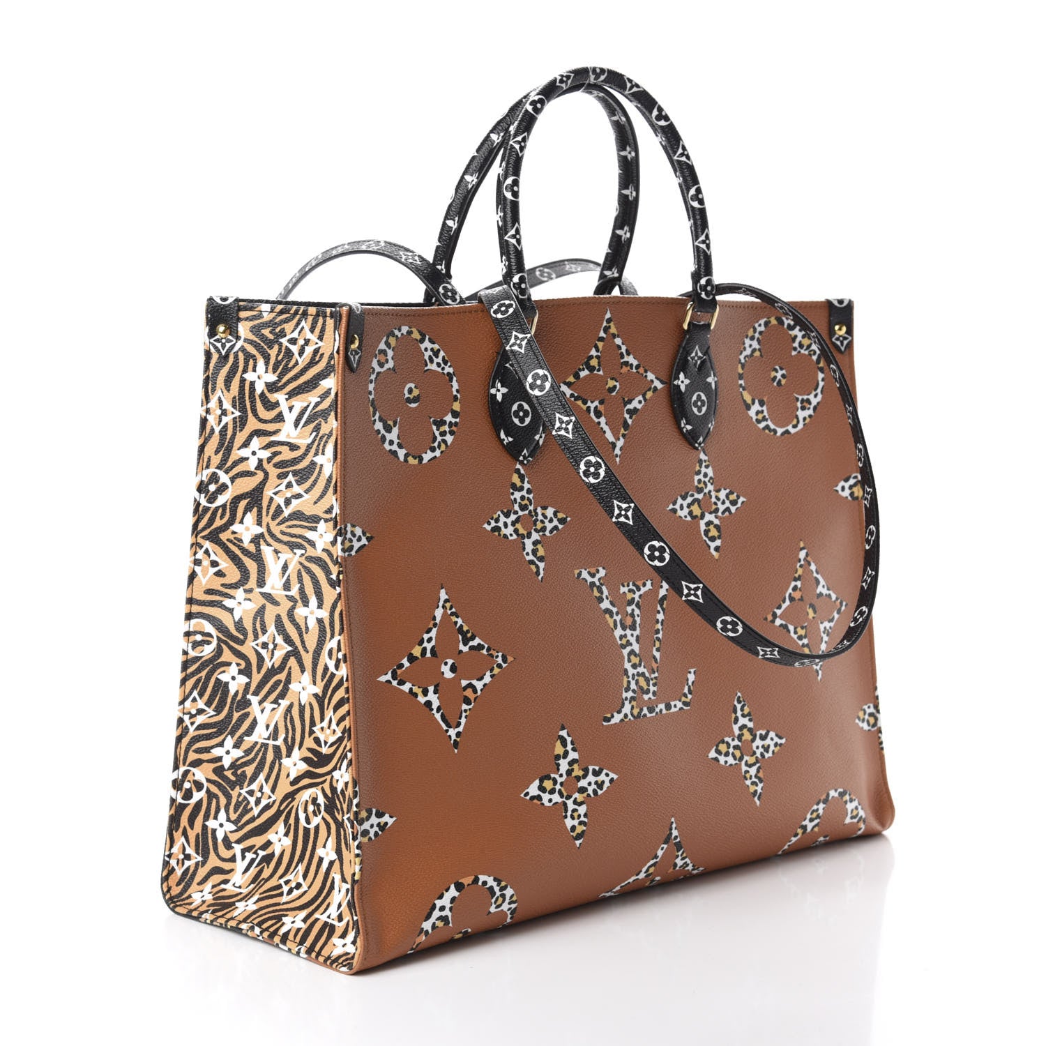 Louis Vuitton Monogram Giant Jungle Onthego GM Black 3 of 10