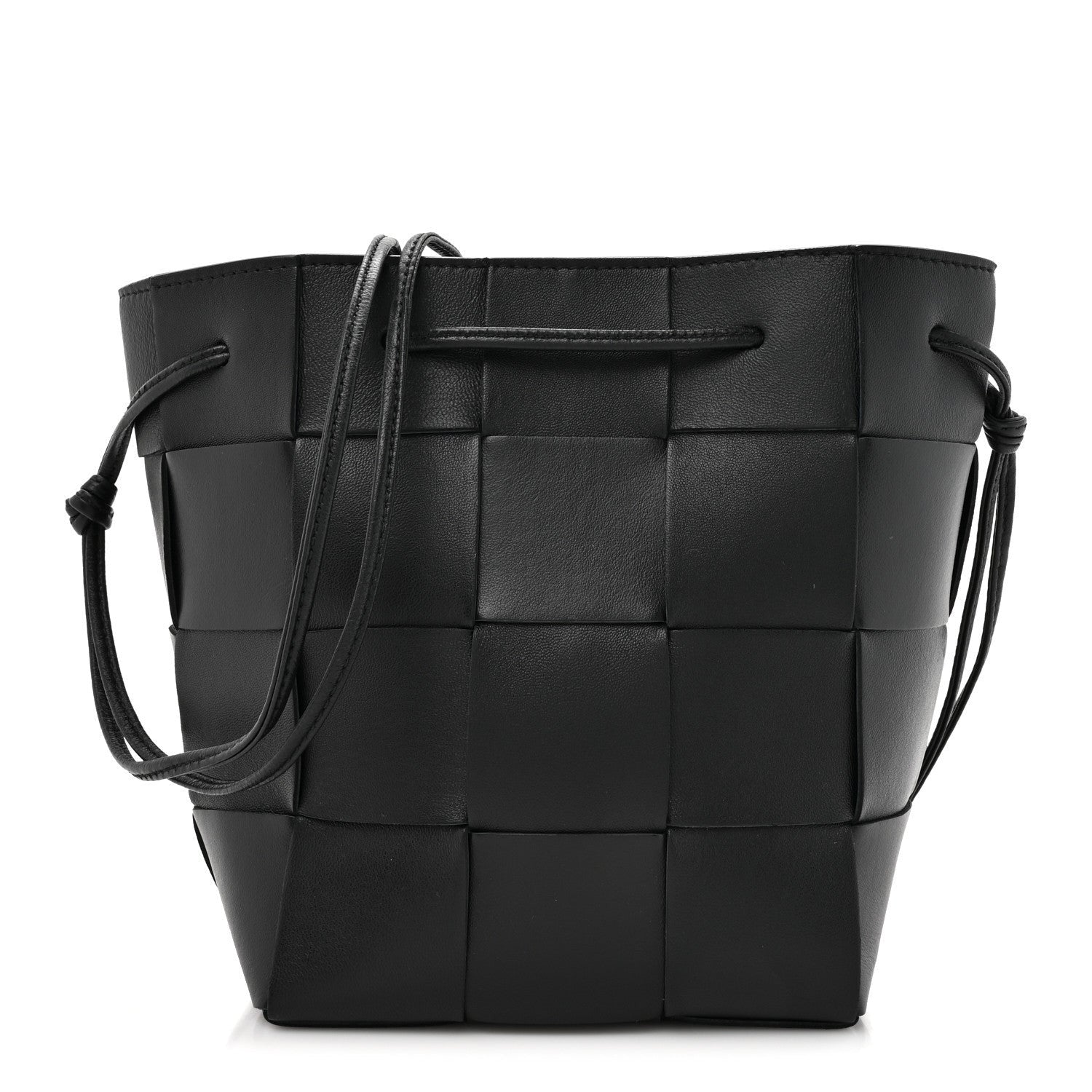 Bottega Veneta Nappa Maxi Intrecciato Cassette Bucket Bag Black 1 of 7