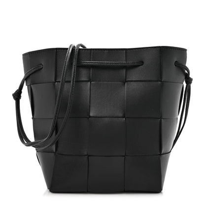 Bottega Veneta Nappa Maxi Intrecciato Cassette Bucket Bag Black 1 of 7