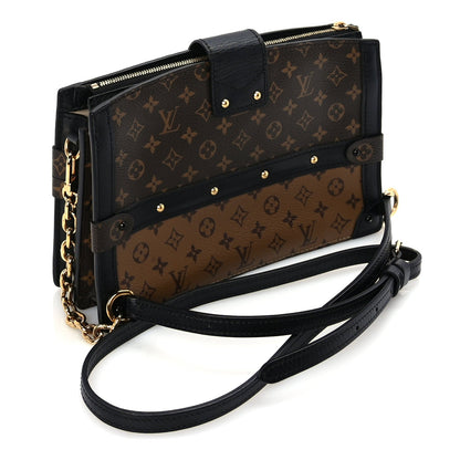 Louis Vuitton Reverse Monogram Trunk Clutch Black 2 of 8