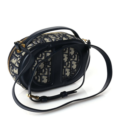 Christian Dior Oblique CD Signature Oval Crossbody Camera Bag Blue Multicolor Blue Multicolor 2 of 8