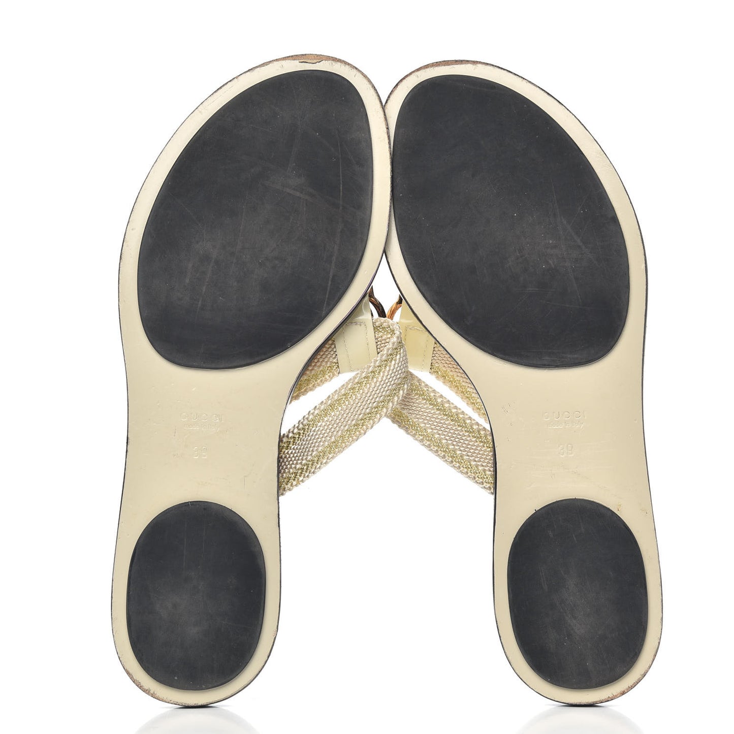 Web Thong Sandals 39 Beige